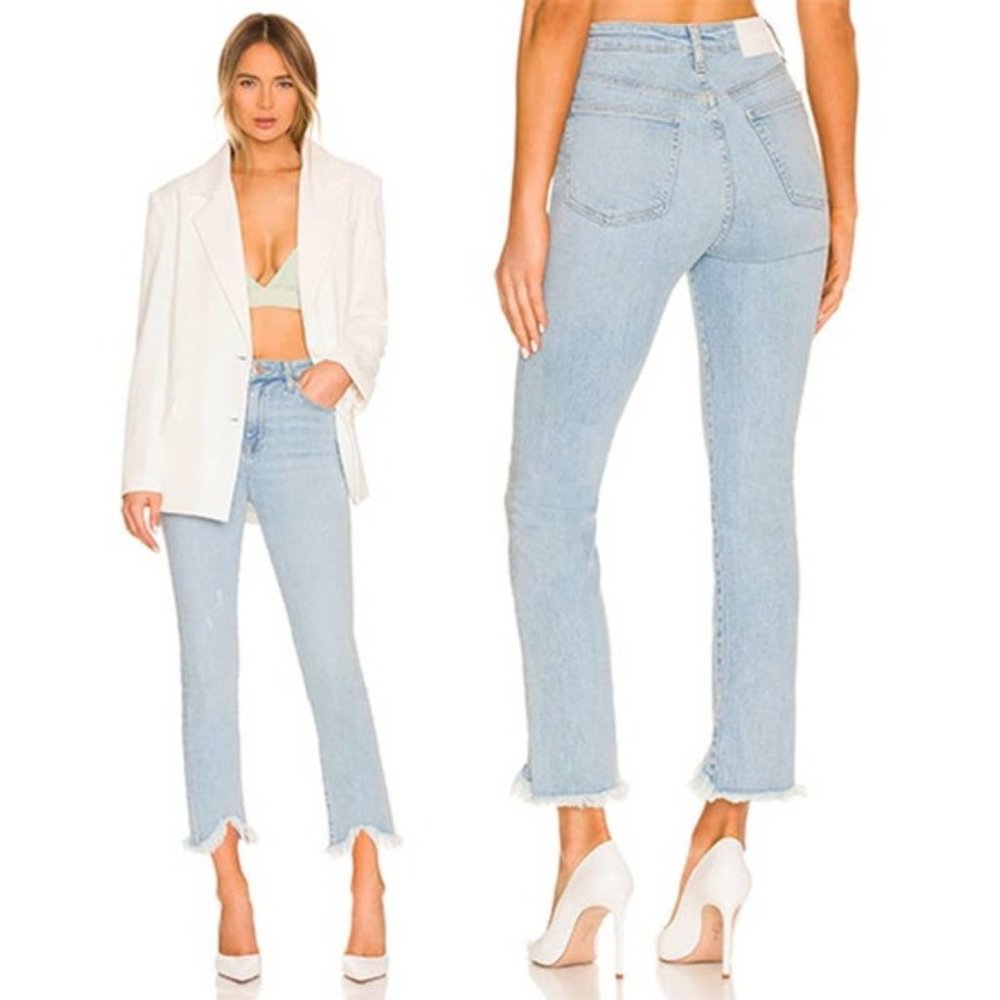 Jonathan Simkhai Sky Blue Straight Leg Jeans